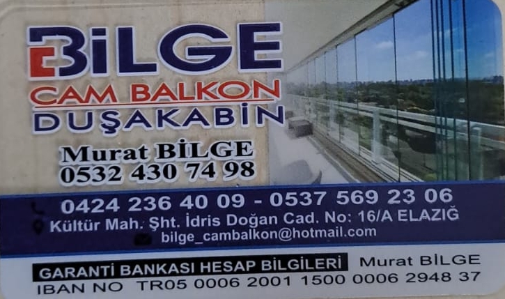 Bilge Cam Balkon Logosu