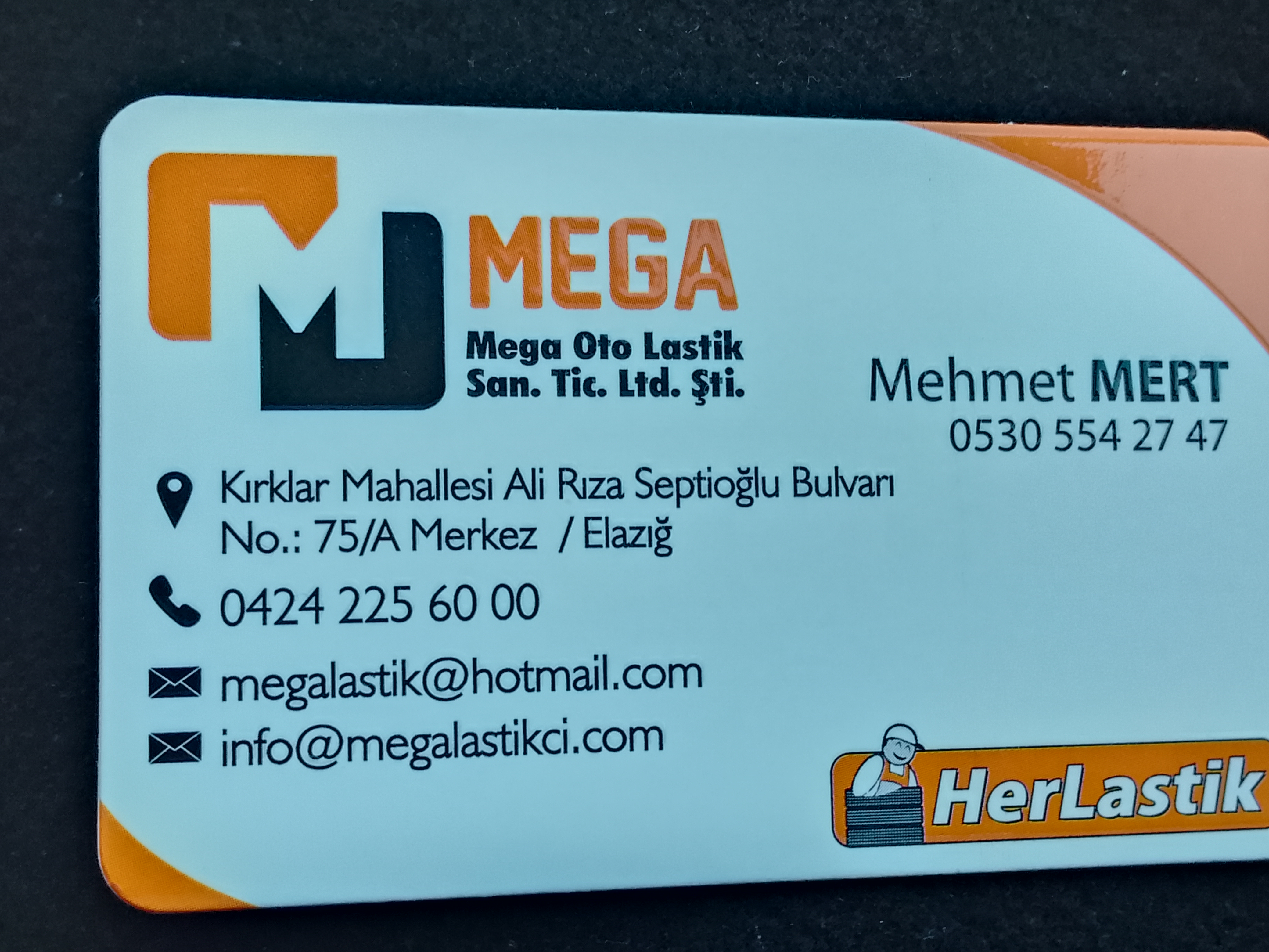 Mega oto lastik San.ltd.Şti. Logosu