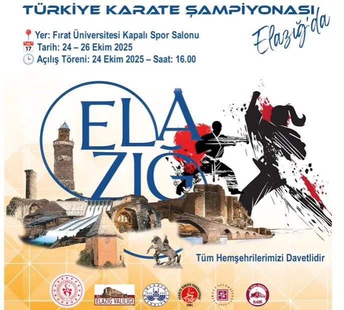 TÜRKİYE U21 KARATE ŞAMPİYONASI BAŞLIYOR .