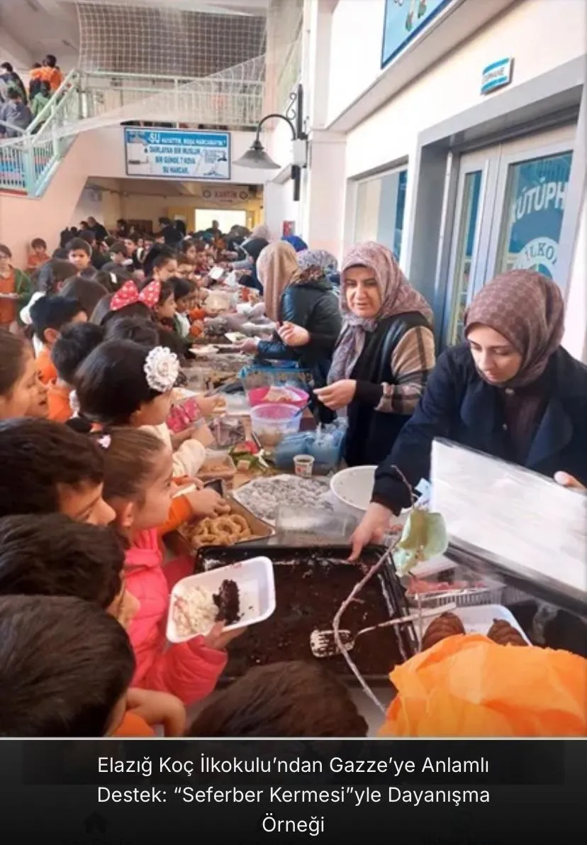Haber: KOÇ İLKOKULUNDAN GAZZE'YE DESTEK.