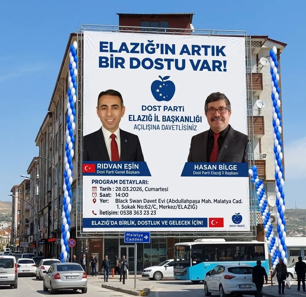 Video: DOST PARTİ GENEL BAŞKANI AV. RIDVAN EŞİN ELAZIĞ’A GELİYOR