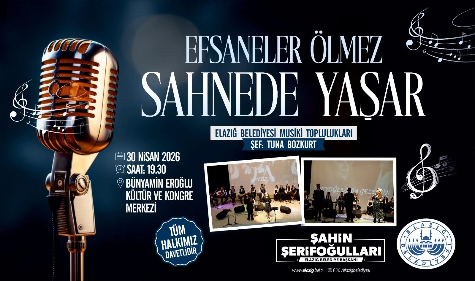 ELAZIĞ BELEDİYESİ’NDEN VEFA KONSERİ