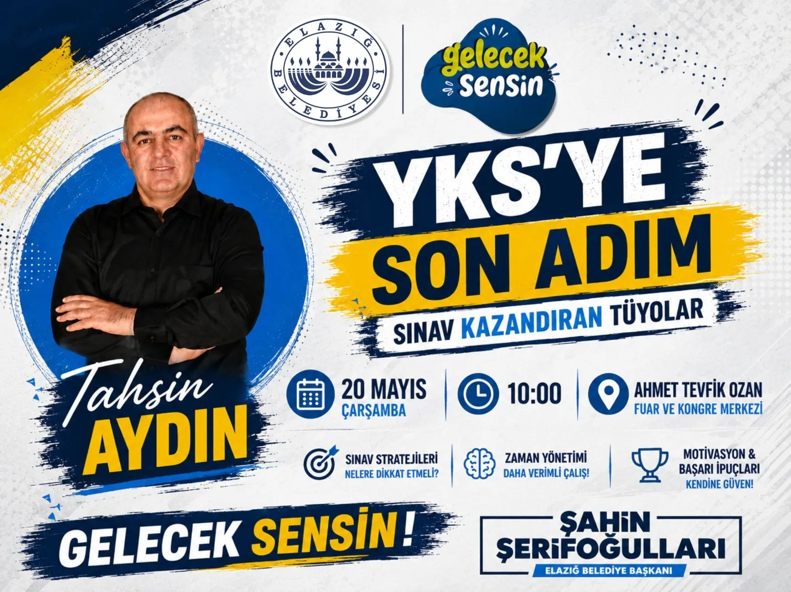 ELAZIĞ BELEDİYESİ'NDEN YKS ÖĞRENCİLERİNE SEMİNER